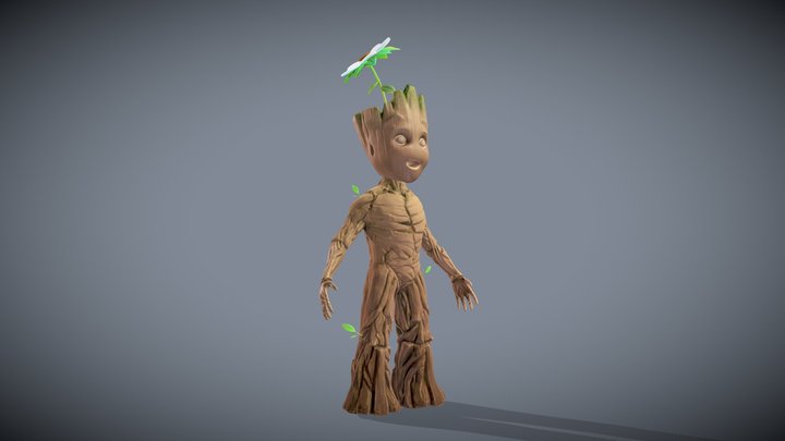 Baby Groot 3D Model