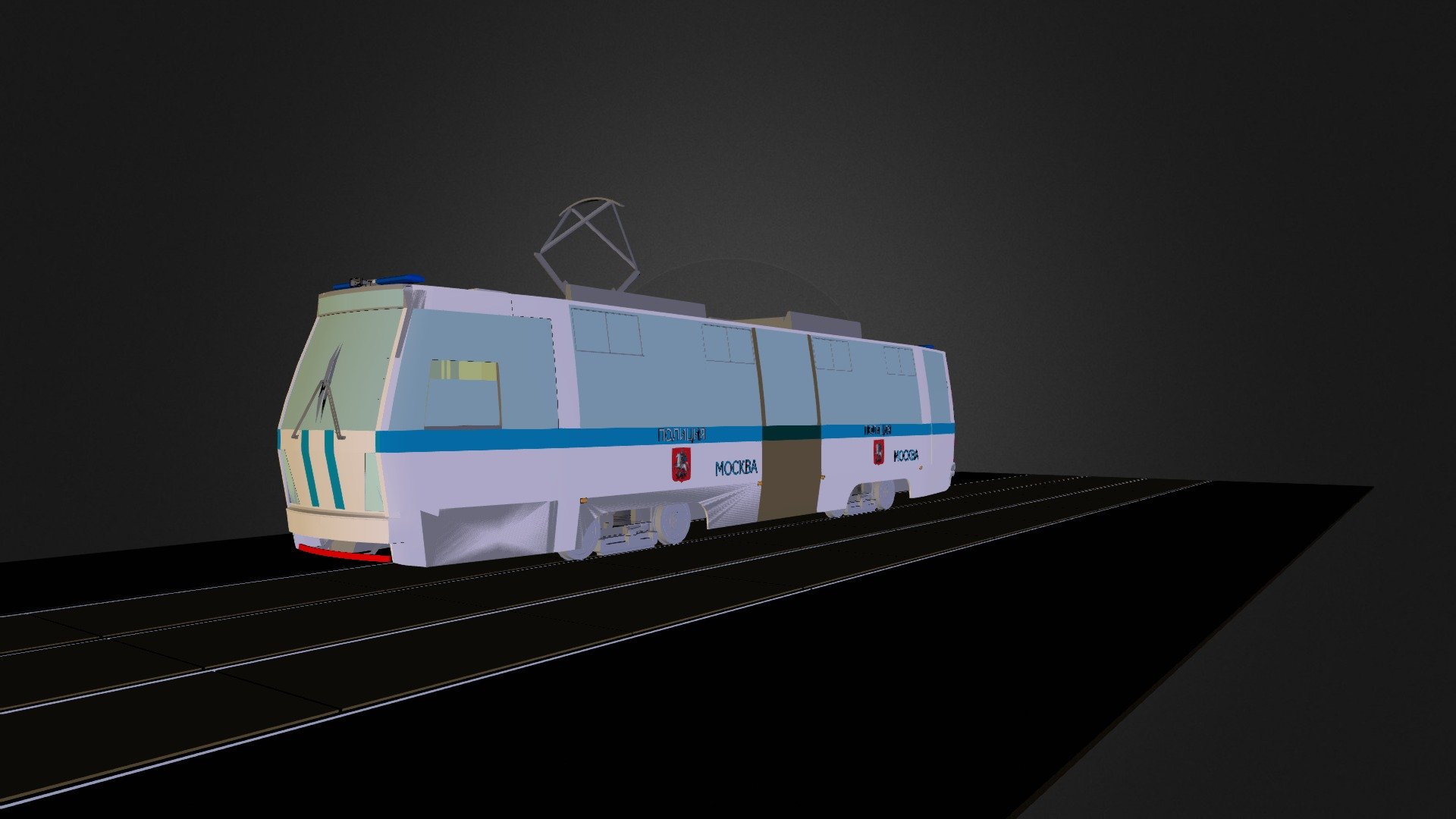 Police tram - 3D model by AlexanderSobolev [fc59520] - Sketchfab
