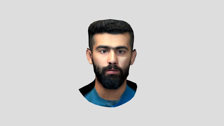 3D Male Face 3D Model