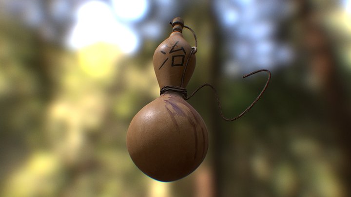 Gourd Bottle 3D Model