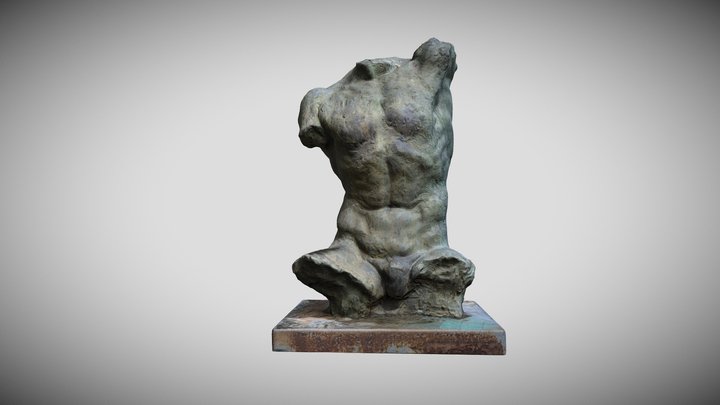 TORSO DE ESCULTURA 3D Model
