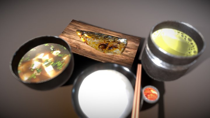 Japanese Food By Jiab 3D Model