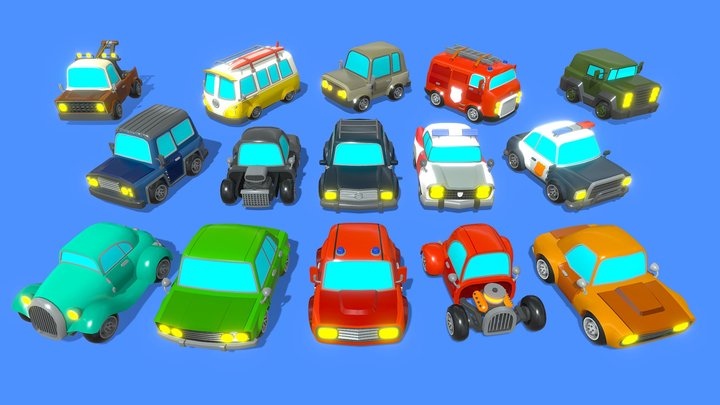 Stylize Vehicles Pack 3D Model