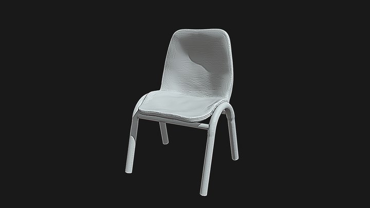 School Classroom Chair 3D Model