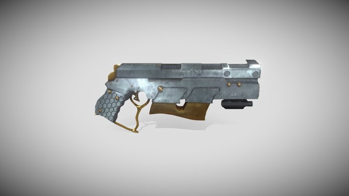 Gun steampunk 3D Model