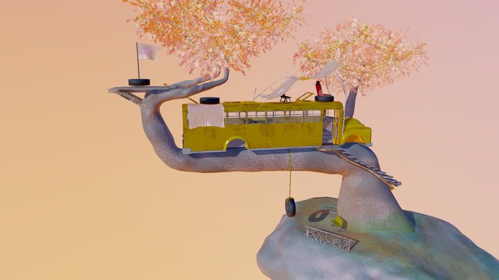 Tree bus 3D Model