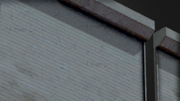 Game-Ready Roller Shutters 3D Model