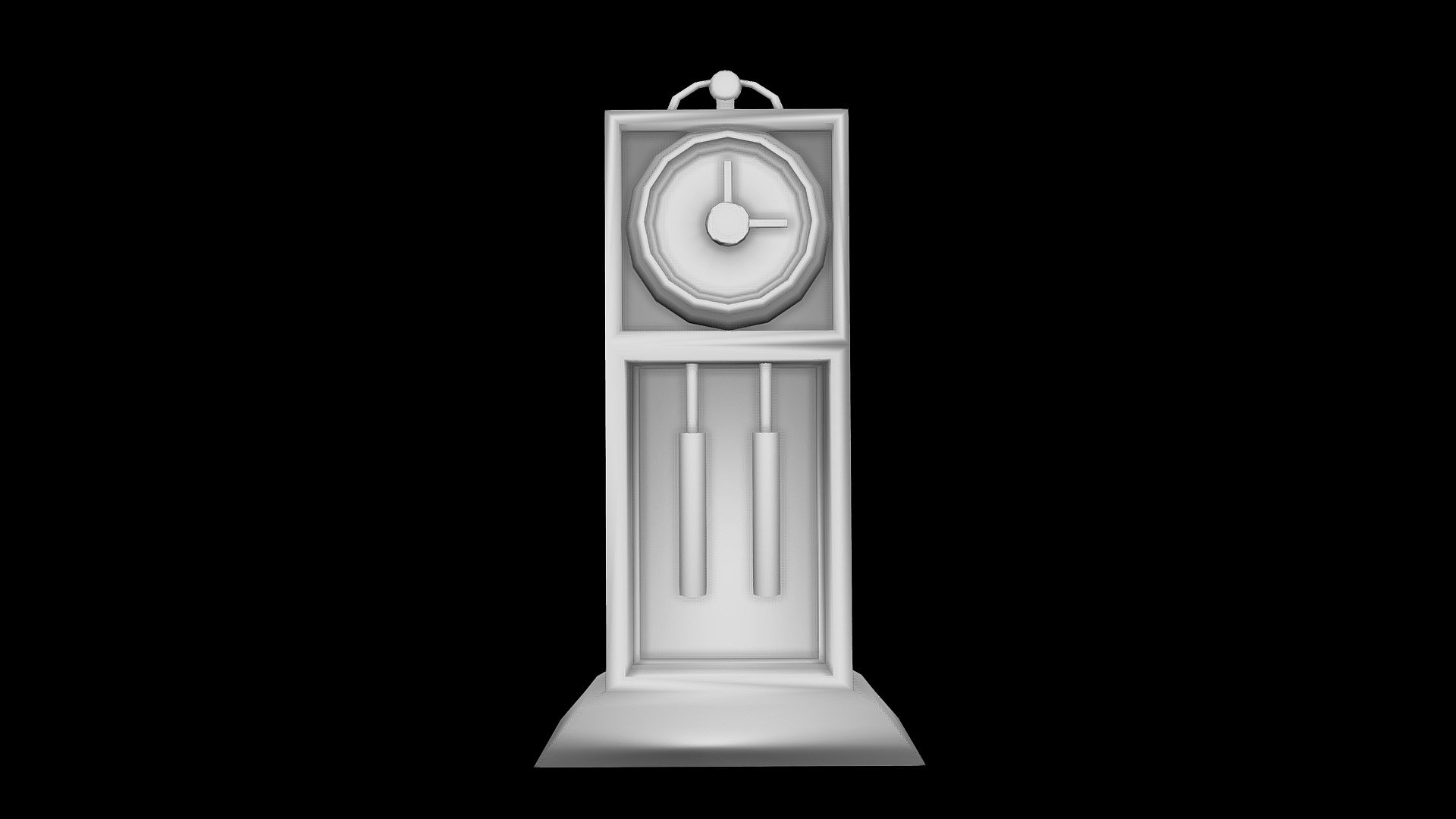 Low poly Grandfather Clock 3D model by Fincredible01 [fc5f92b