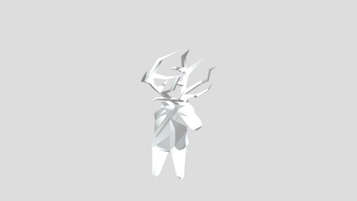 Renna Seduta 3D Model