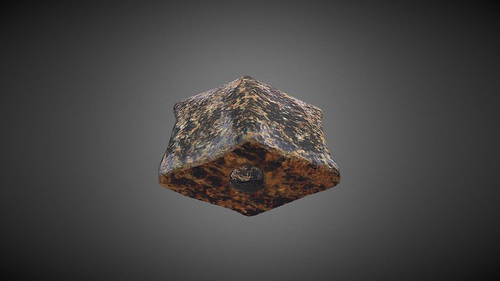 Eclogite Hourglass Bannerstone Replica 3D Model