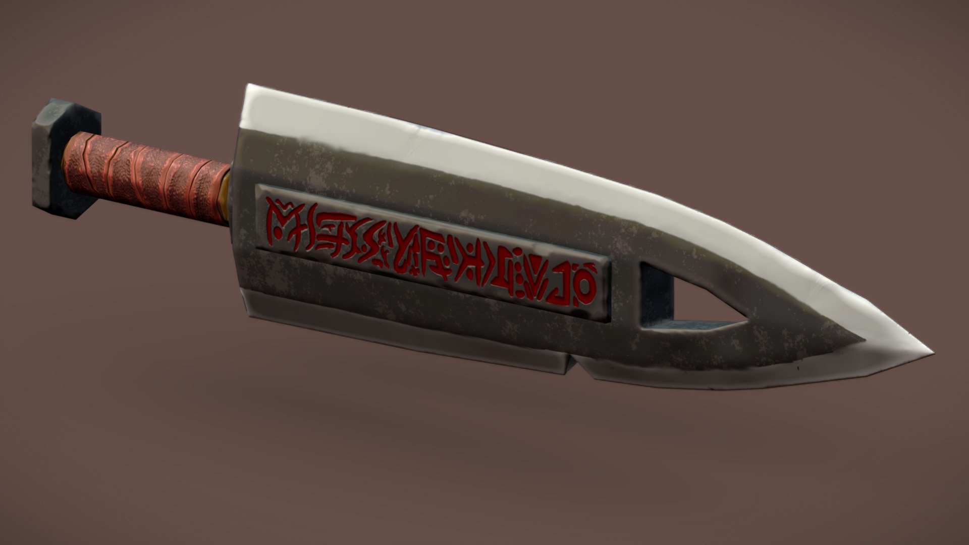 Stylized cultist heavy sword