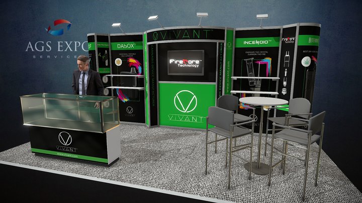 TPE 2018 - VIVANT 20x10 Booth 3D Model
