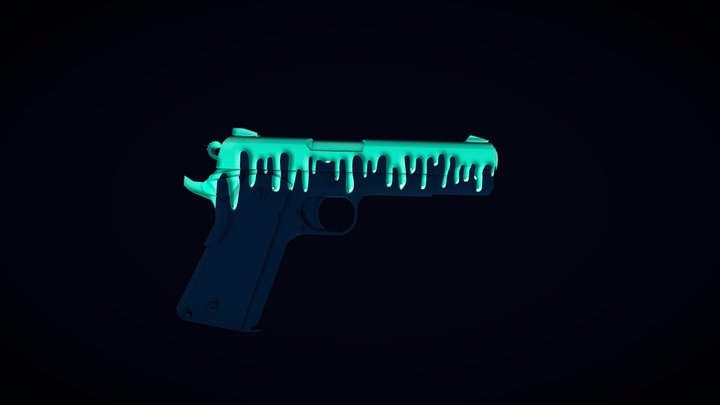M1911 SPLASH 3D Model