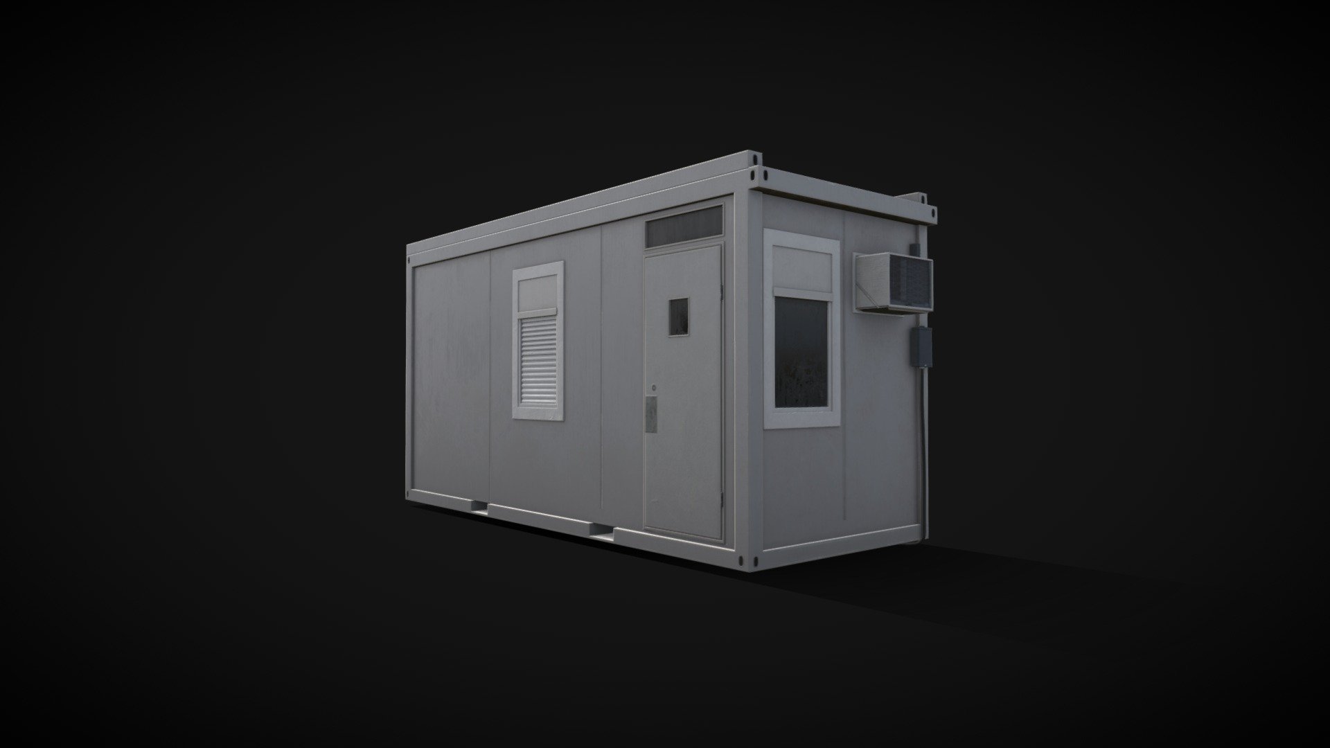 Portable Modular Construction Pod SF City Prop Buy Royalty Free 3D