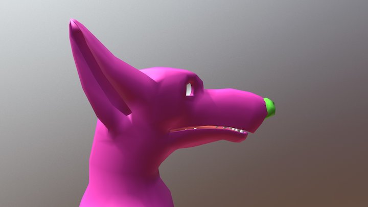 2 fox pink 3D Model