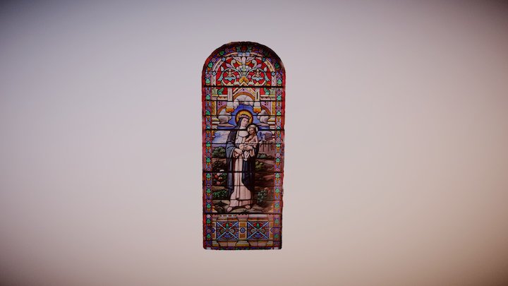Vitral  Capilla Hospital Salvador 2 3D Model