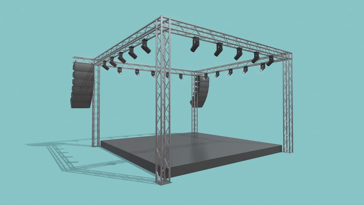 Concert Stage 12 3D Model