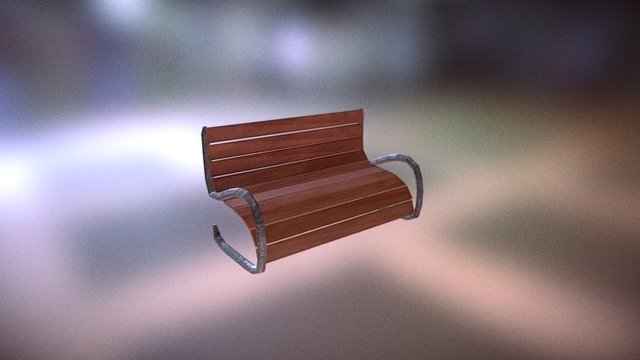 PBR Street Chair 3D Model