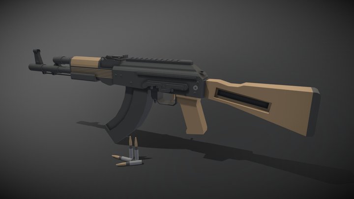 AK-Assault Rifle 3D Model
