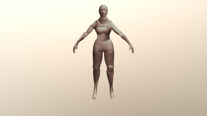 Figure With Materials 3D Model