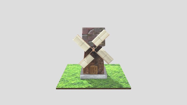 風車 3D Model