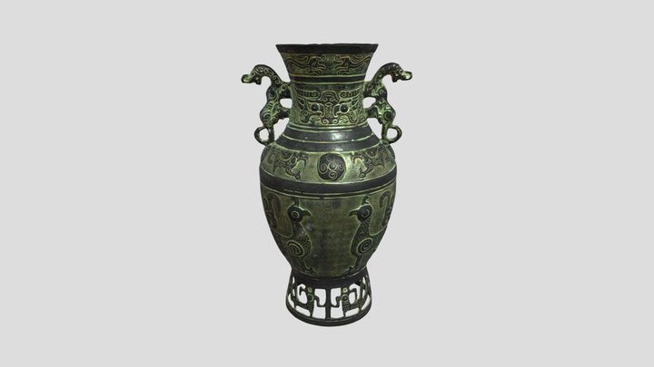 Chinese ancient vase 3D Model