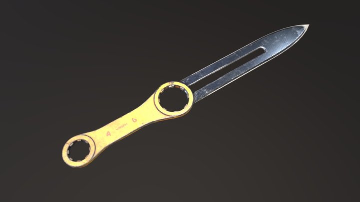 Modified Wrench 3D Model