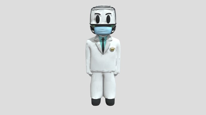 Masked Doctor Avatar 3D Model