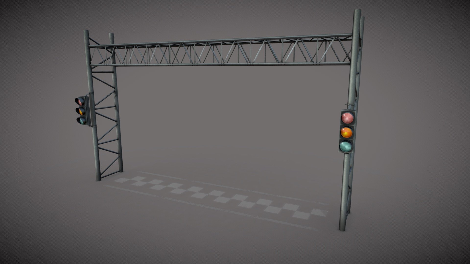 Start Gate at race track - 3D model by [AMC] (@automania) [fc6e1be ...