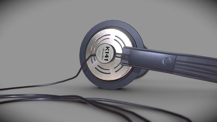 AKG K141 monitors 600 ohms 3D Model