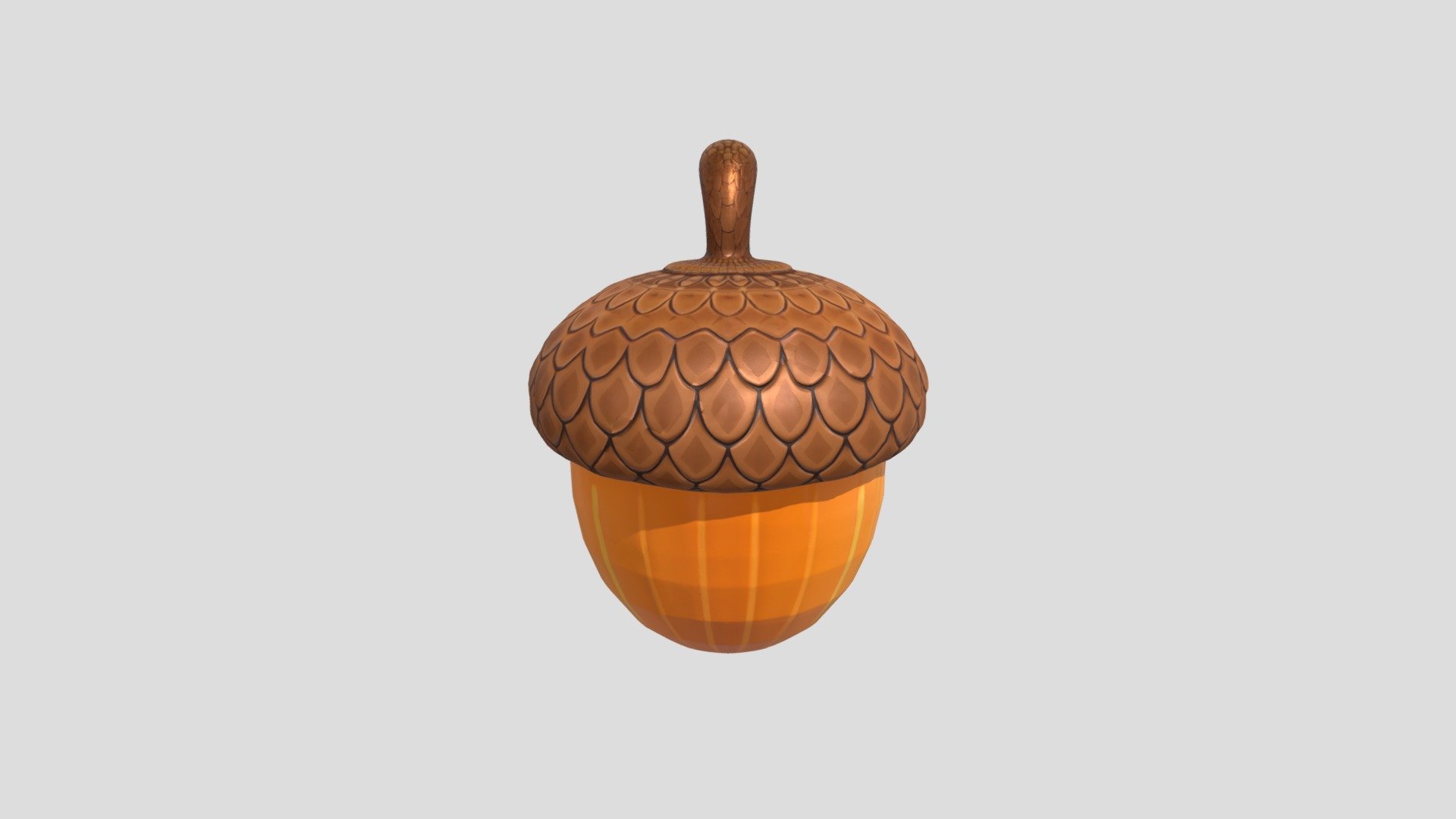 Golden Acorn - 3D model by itaibh1982 [fc6fe3b] - Sketchfab