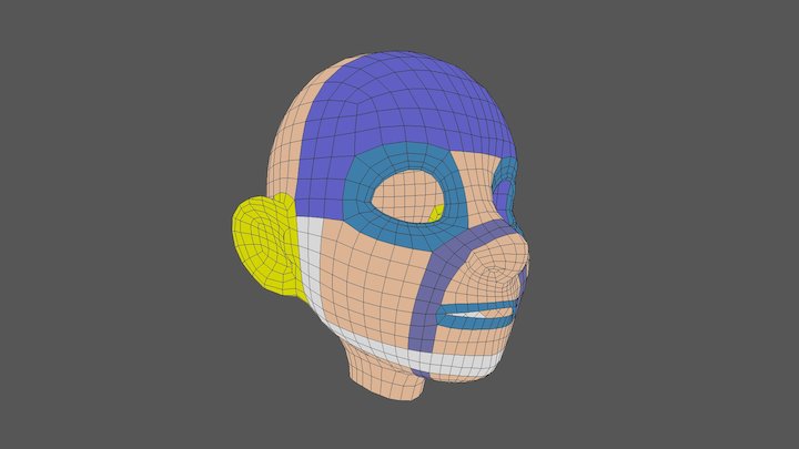 Head Timmy_topology 3D Model