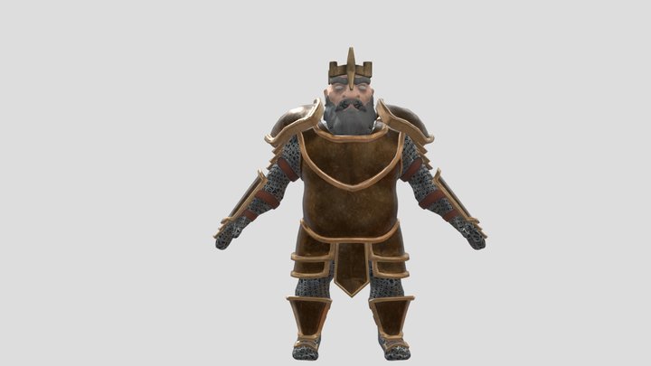 Dwarf King 3D Model