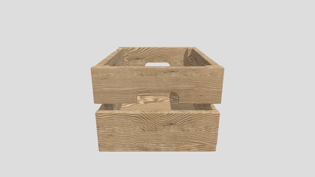 Wooden Crate Storage Box
