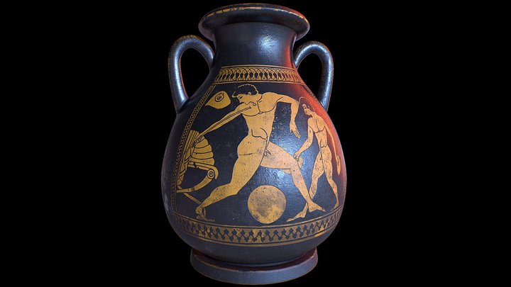 Greek pottery, amphora #1 3D Model