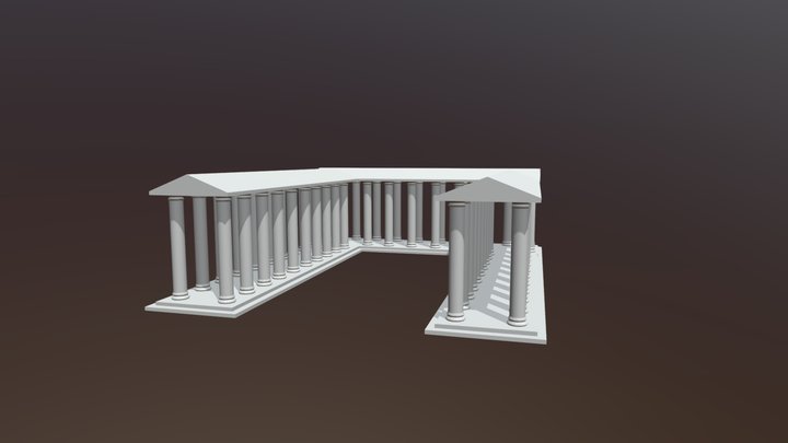Greek Structure 3D Model