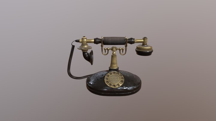 Rotary Telephone 3D Model