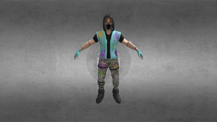 GraffitiVestedGuy 3D Model