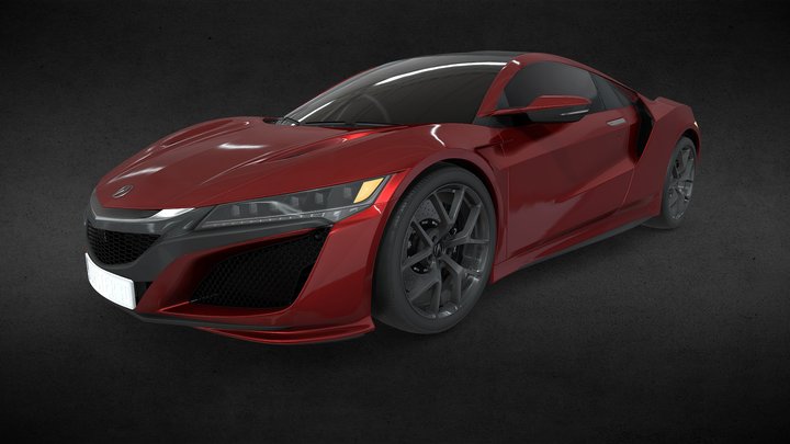 Acura NSX (Mk2) 2016 – 3D Supercar Model 3D Model