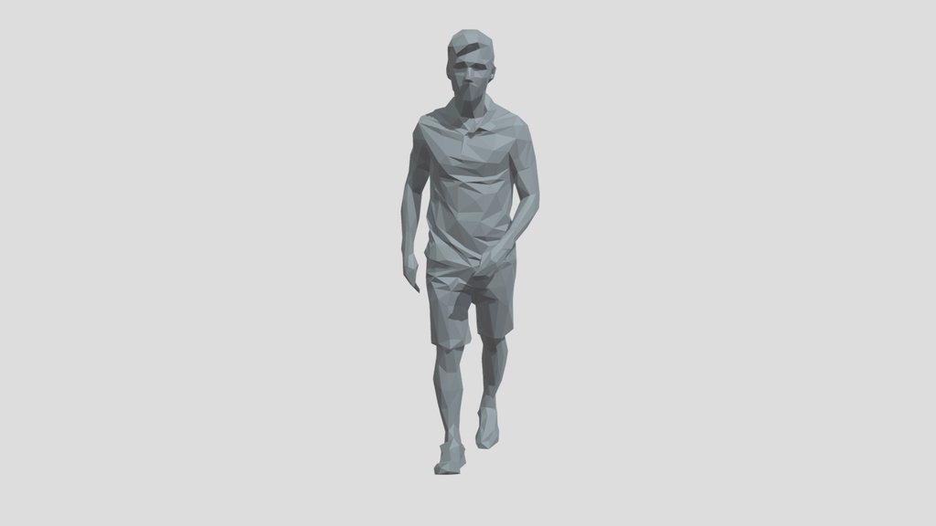 Lowpoly Male Walking