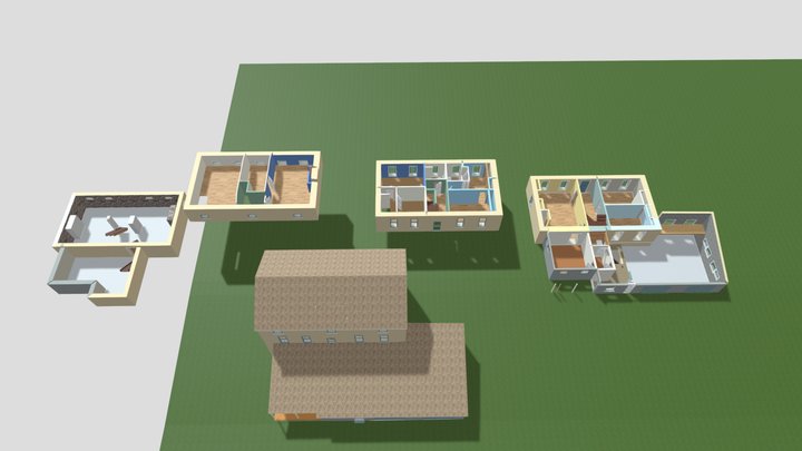 McCabe- 637 Nutt Rd - for 3D, 4 levels & terrain 3D Model