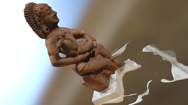 Infant Krishna And Ogress Putana Obj 3D Model