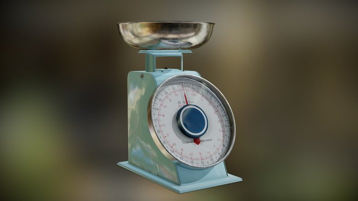Metal Kitchen Scale (Free Download) 3D Model