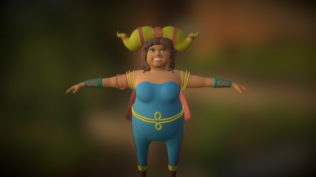 Wonder Buffalo Character Rigged 3D Model