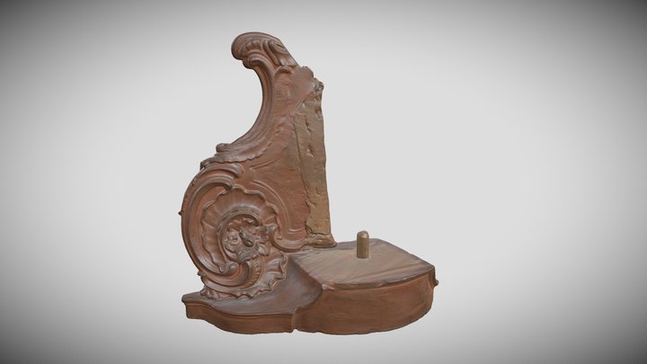 Ontwerpbeeld preekstoel, stoel links apart – Modelo 3D gratuito STL
