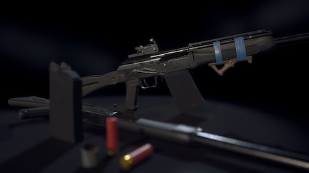 Saega12K Shortgun 3D Model