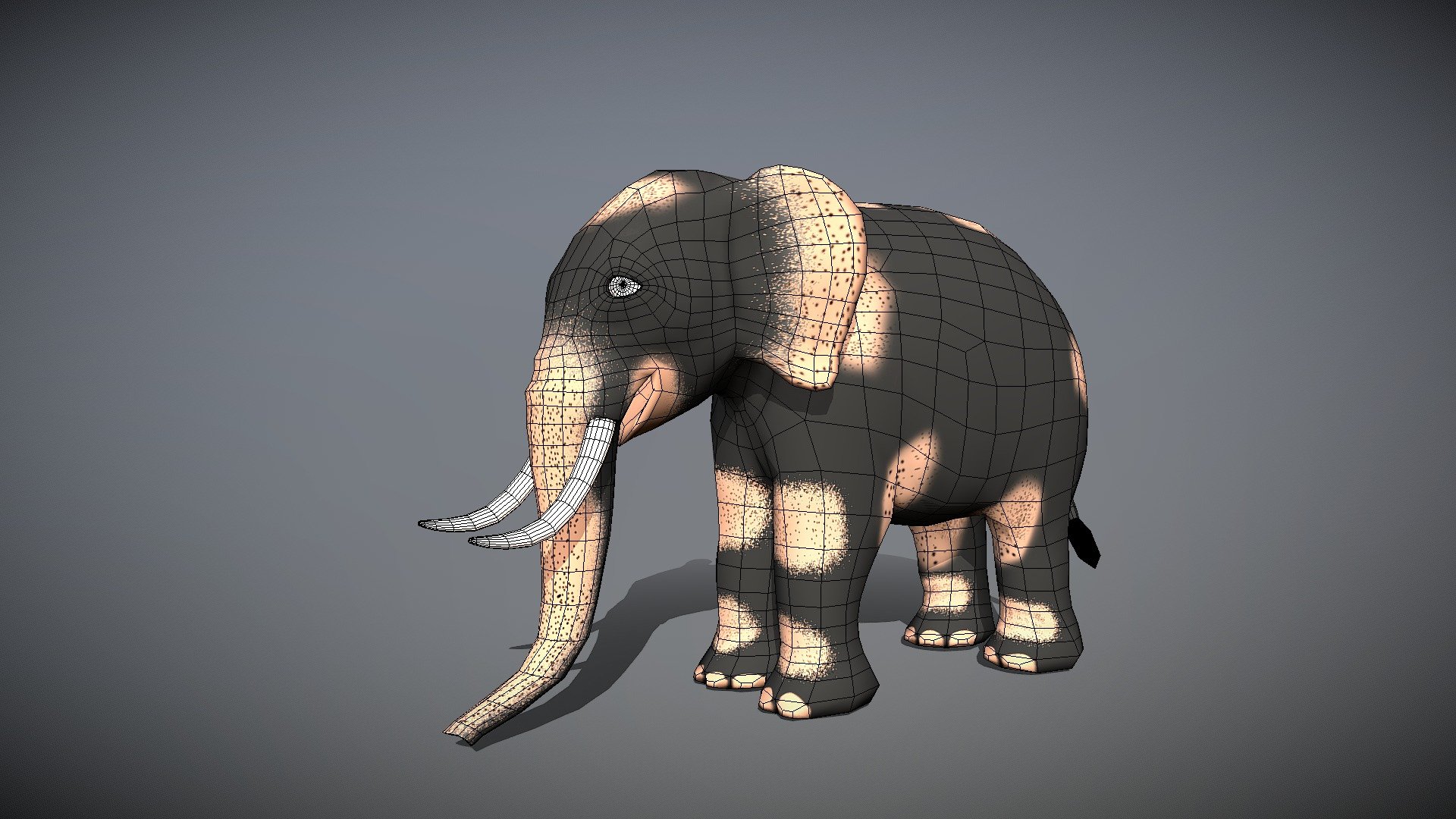 Elephant - 3D model by kati.rohithsai [fc77b9e] - Sketchfab