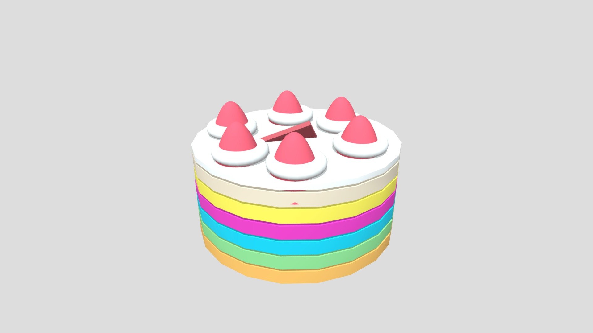 Cake - Mr Jason - Download Free 3D model by it.trackv [fc77be8] - Sketchfab