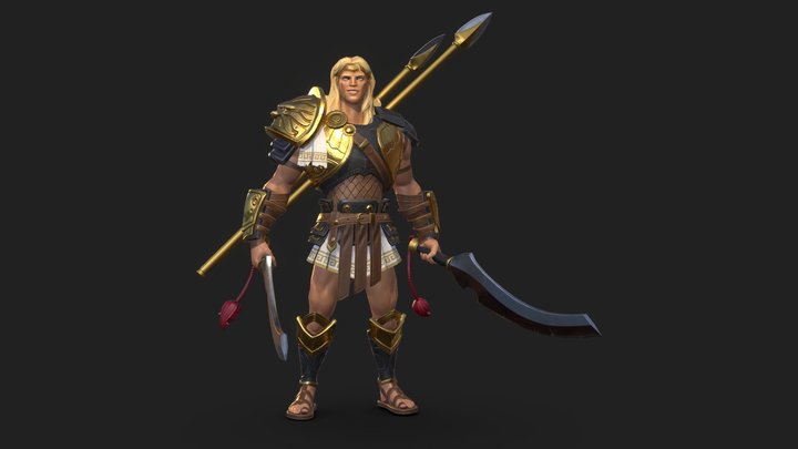 Achilles - Stylized Characters 3D Model
