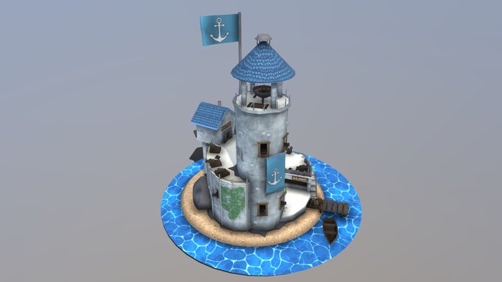 Navy Island 3D Model
